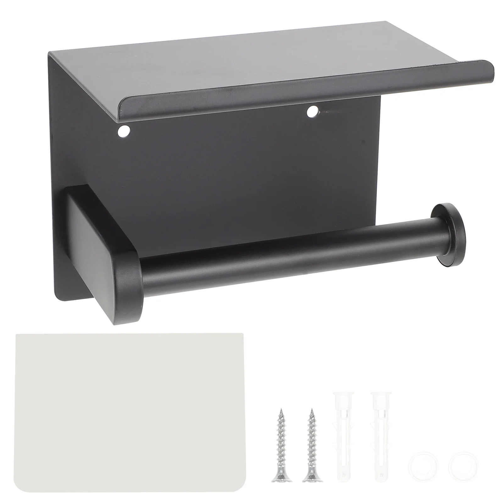 

Wall Mounted Tissue Roll Holder Thickened Stainless Steel Paper Towel Rack Moistproof Storage Shelf For Bathroom Kitchen Toilet