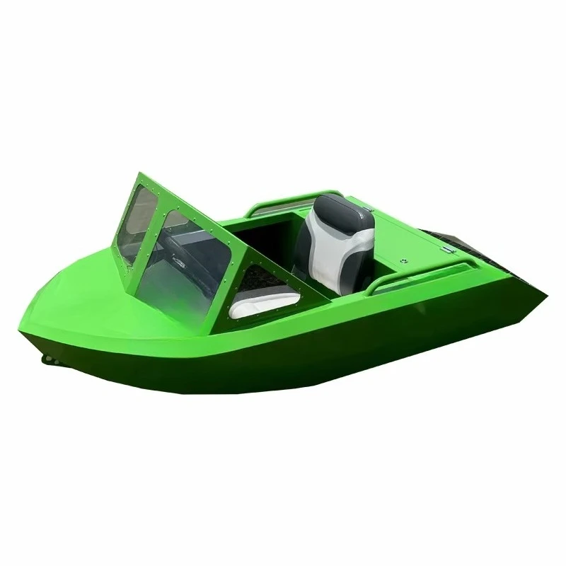 Barco a jato pequeno de alumínio, mini barco a jato elétrico