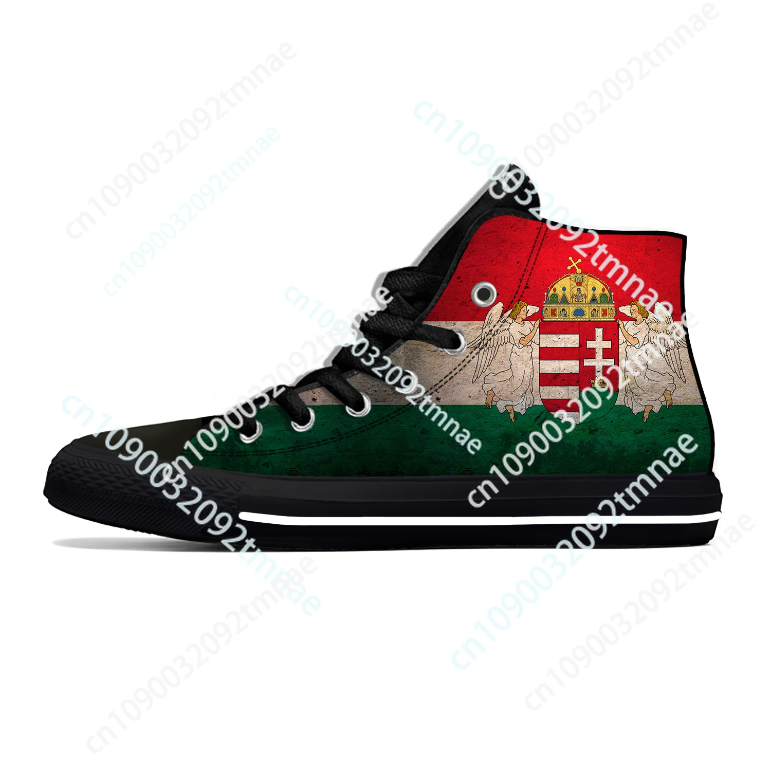 

Hot Magyarorszag Hungary Hungarian Flag Patriotic Casual Cloth Shoes High Top Lightweight Breathable Custom Men Women Sneakers