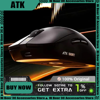 ATK Dragonfly A9 Ultra Mouse Paw3950 Double Modes Wireless Mouse 8000Hz Lightweight Gaming Mice PC Accessories For FPS Gamer