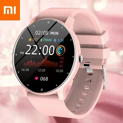Imagen 1 del producto Reloj Xiaomi para mujer, pantalla completamente táctil, relojes deportivos para Fitness, resistente al agua, Bluetooth, llamada, reloj inteligente para hombres y mujeres para Android IOS