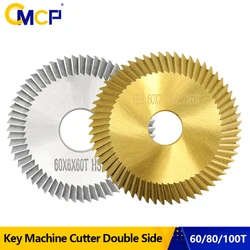 CMCP HSS Key Cutting Blade 60/80/100T For All Horizontal Key Machine Double Side Key Cutter Blade Milling Cutter Locksmith Tool