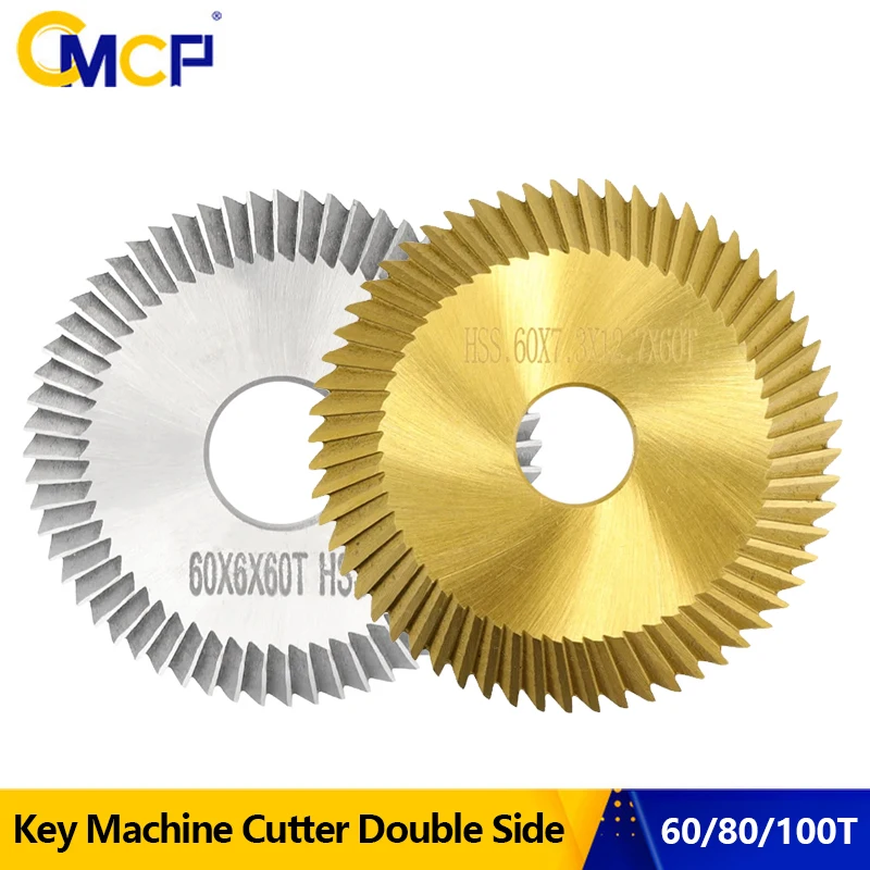 Cmcp Hss Lâmina de Corte Chave 60 80 100t para Toda a Máquina Chave Horizontal Cortador de Chave Lateral Duplo Fresa Ferramenta de Serralheiro