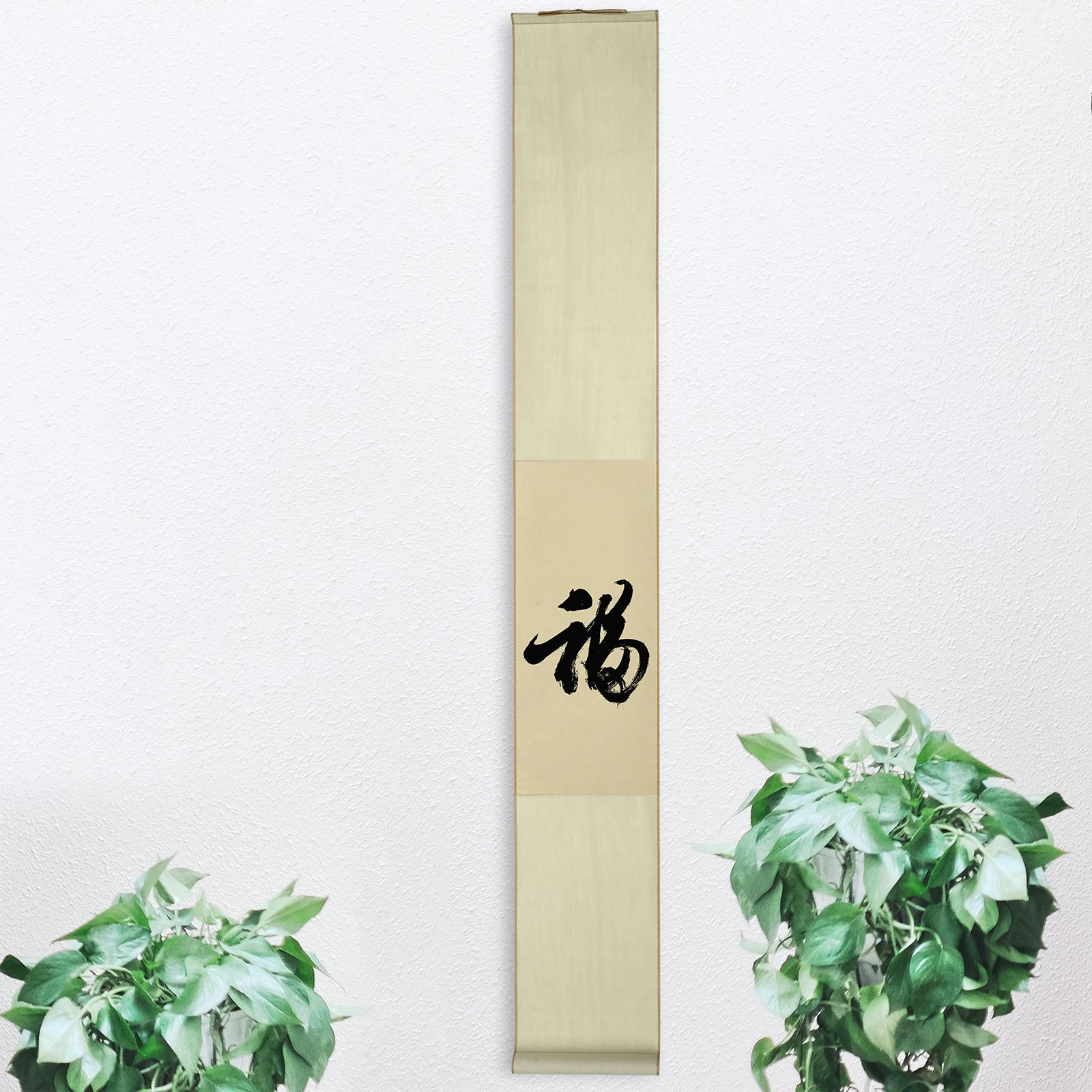

1pc Chinese Xuan Paper Hanging Scroll Blank Calligraphy Art Diy Painting Supply For Home Office Wall Decoration