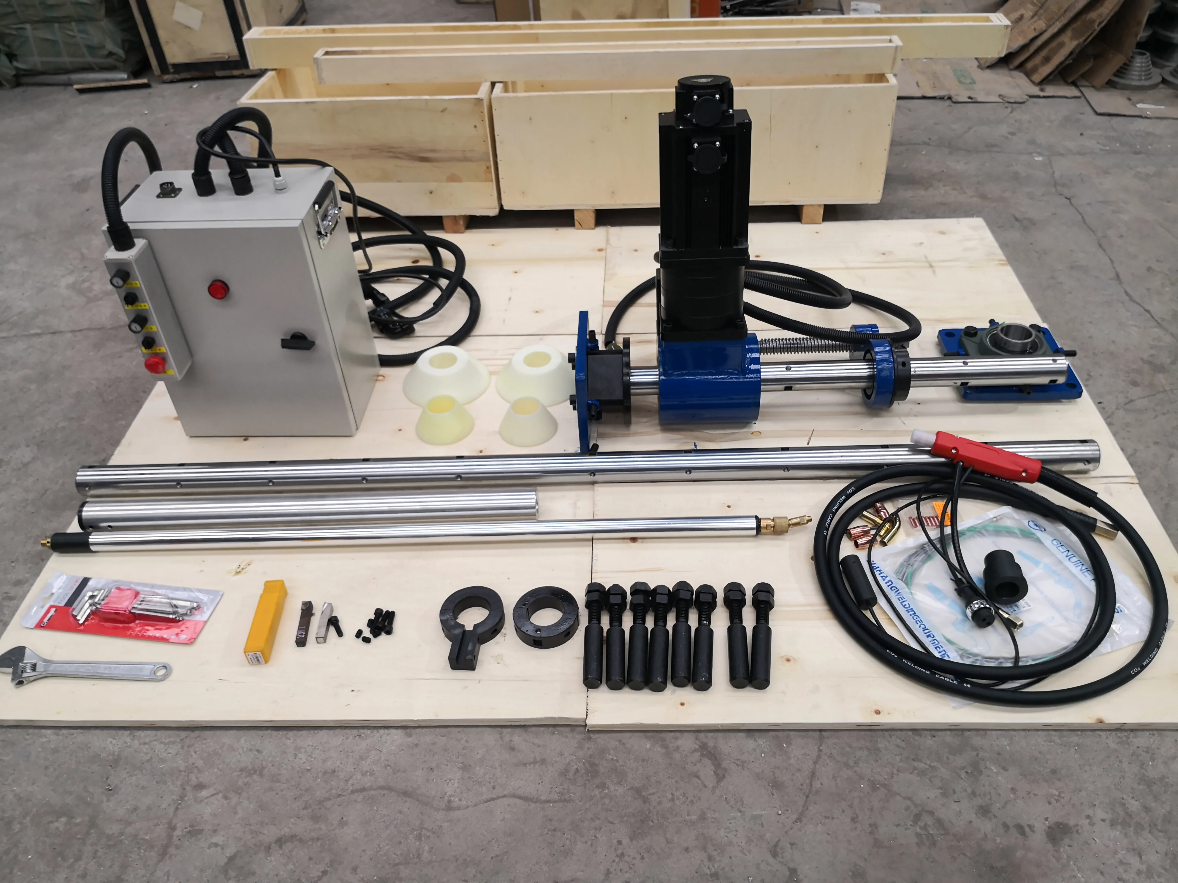 2026 Welding Machine 2 in 1 CNC Boring and Welding Machine CNC Motor Horizontal Provided 220V Top Product