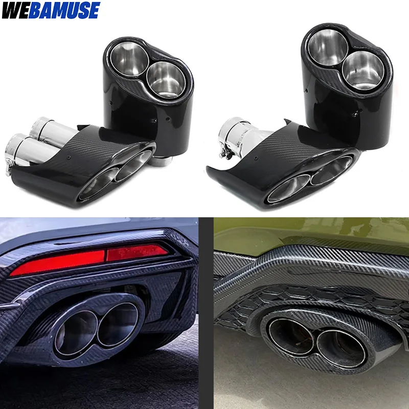 

1 пара, глушитель выхлопной трубы из нержавеющей стали для Audi A4 A5 A6 A7 RS4 RS5 RS6 RS7