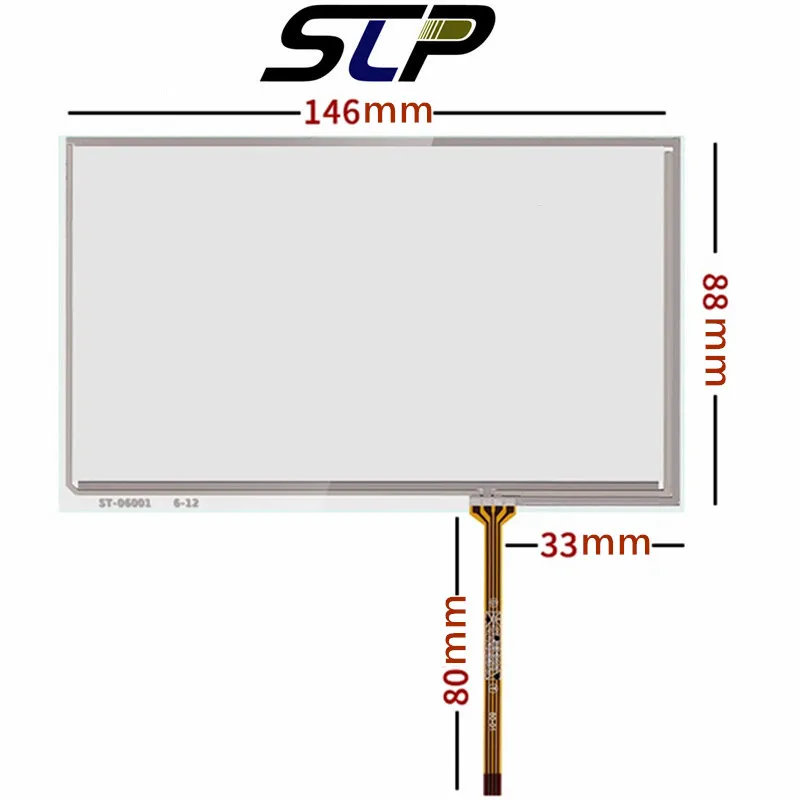 

6 inch touch screen for tm060rdh01, v060fw02-a12, a060fw02, touch panel, glass digitizer, 146mm x 88mm