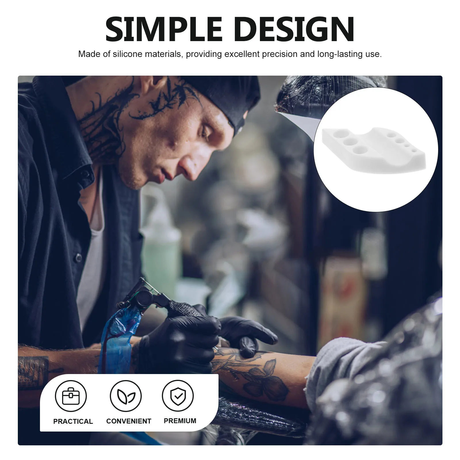 الوشم الحبر حامل الكأس سيليكون الصباغ كأس رف الحاجب الصباغ المنظم أداة الوقوف لحاملي ماكياج اكسسوارات الوشم