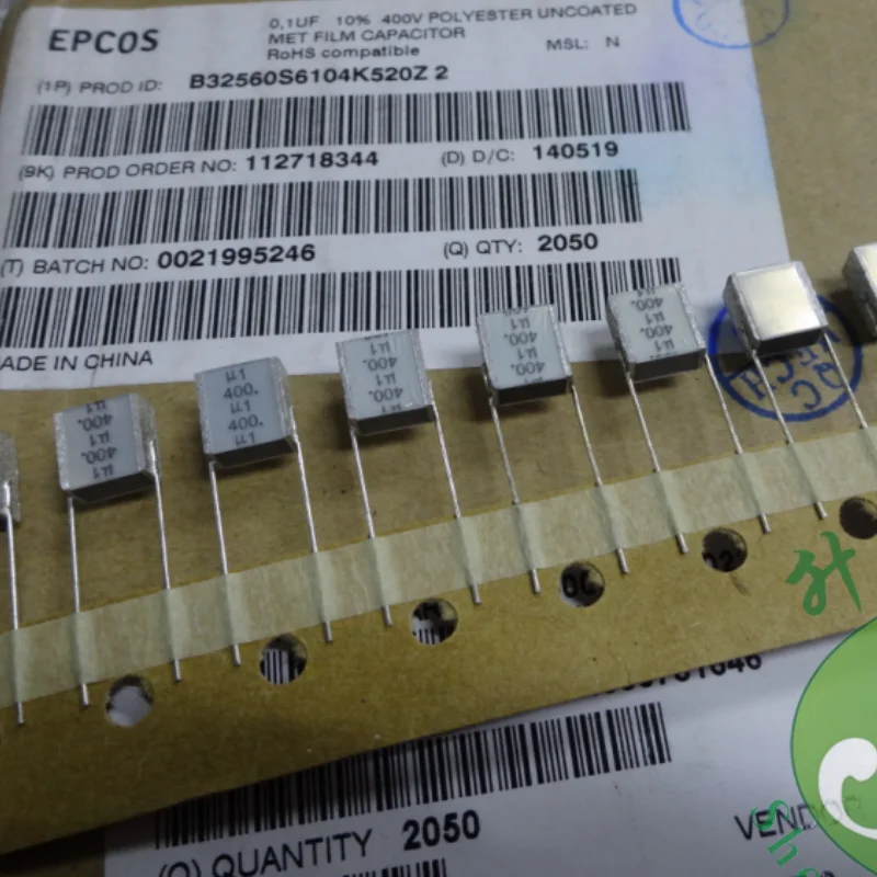 

10PCS EPCOS 0.1uf 400v 100nf u1 104 8MM Thousand Layer Cake Capacitor B32560S6104K