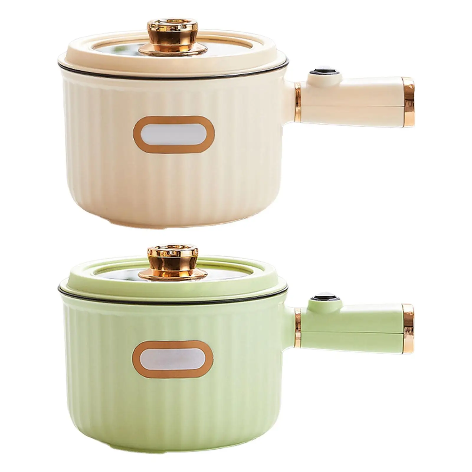 Elektrischer Kochtopf, 1,6 l, Haushalts-Elektroherd, Mehrzweck-Antihaft-Elektropfanne für Haferflocken, Nudeln, Ramen