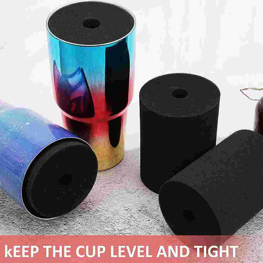 8 Pcs Cylindrical Sponge Cup Turner Inserts Replaceable Substitute Supplies Tumblers Accessories Sponges for Cylinder Travel