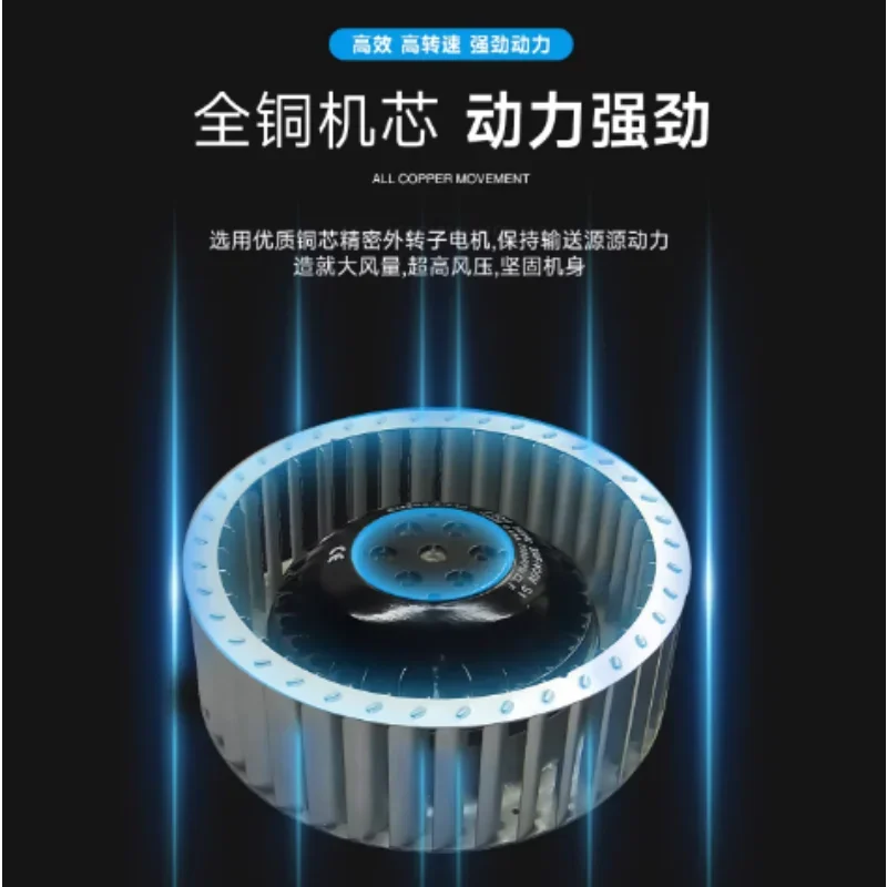 

Большой объем воздуха, низкий уровень шума, центробежный вентилятор вперед, наклон, высокоскоростной двигатель с медным сердечником, двигатель с прецизионным подшипником и наружным ротором
