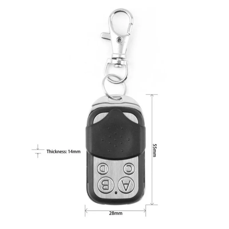 10pcs KT01-117S-4 Small Metal Four-button Remote Control Electric Roller Shutter Garage Door 433 Wireless Transmitter