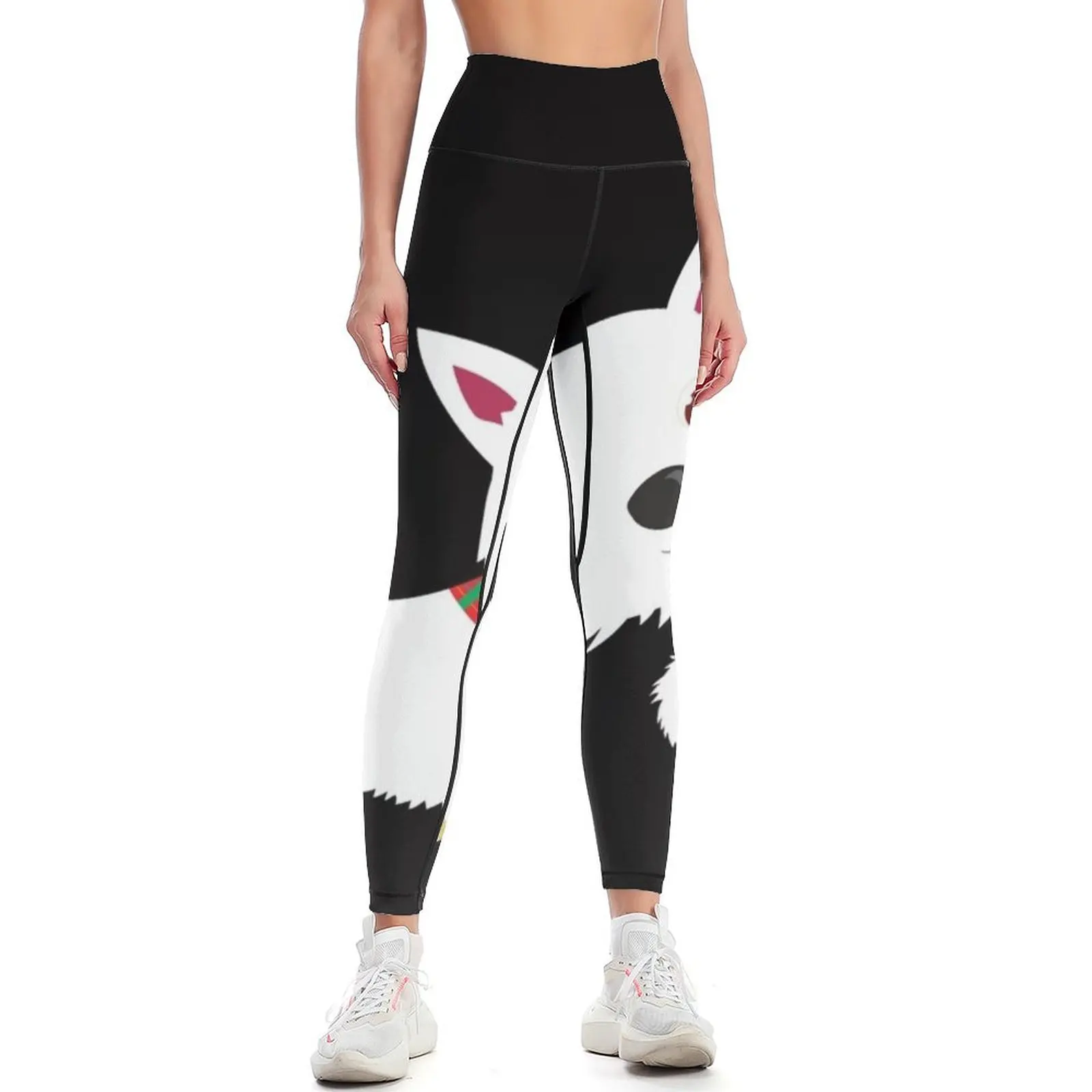 Westie & Pup Leggings sport legging Tight fitting woman Womens Leggings