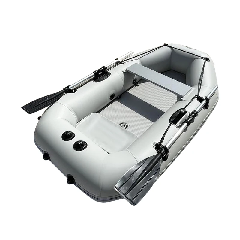 Single Portable Fishing Boat PVC Inflatable Rowing Kayak Wear-resistant Folding With Free Accessories