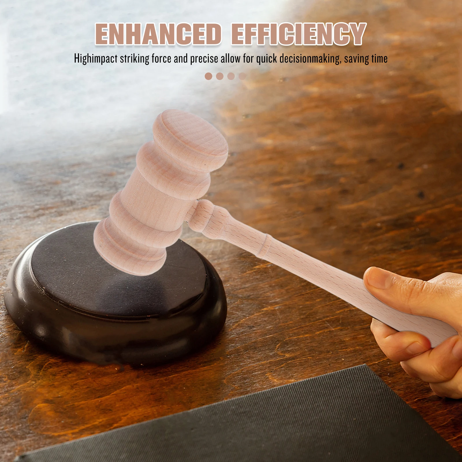

Judge Gavel Wooden Court Hammer For Lawyers Professional Judicial Tool Solid Wood Material Efficient Impact Design For
