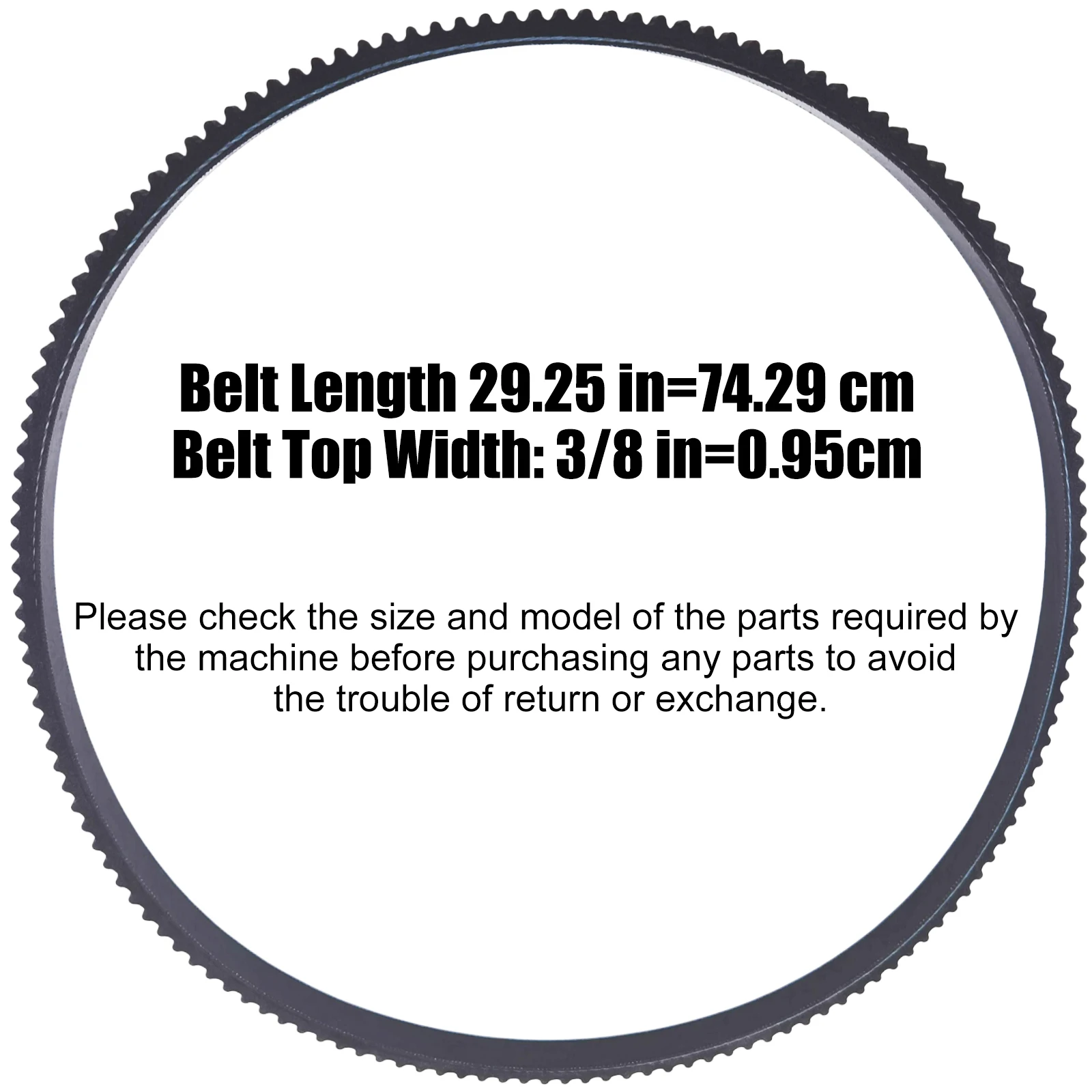 37-9090 Auger Drive Belt for Toro 38606 38607 38608 38240 Snow Thrower, Replaces MTD 754-0216 754-0256 V-Belt
