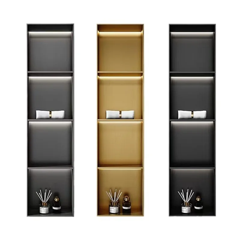 

Built-in, stainless steel, niche, inset, wall cabinet, metal, background
