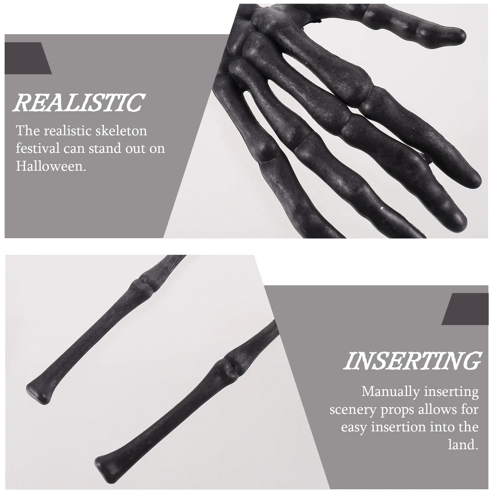 

Simulated Arm Props Golden Hands Stake Realistic Halloween Decorations Scary Skulls Lawn Graveyard Party Supplies