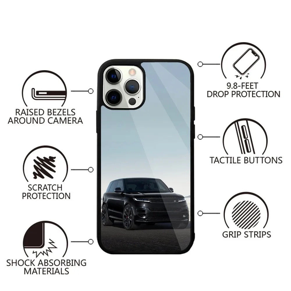 SUV Car L-Land R-Rovere Phone Case For iPhone 16,15,14,13,12,11,Plus,Pro,Max,Mini Magsafe Magnetic Wireless Charging