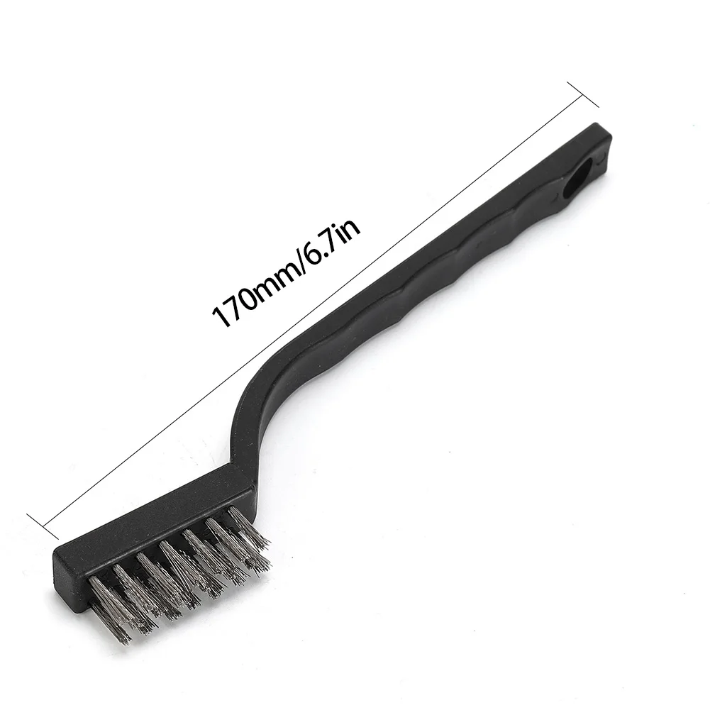 12PCS Clening Draht Pinsel Mini Edelstahl DIY Farbe Rost Entferner Entfernung Herramientas Multitool Metall Detektor