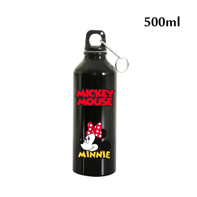 Disney Mickey Mouse Aluminum Outdoor Sports Water Bottle Drinking Kettle Drinking Cup Leakproof Water Jug for Travel Running