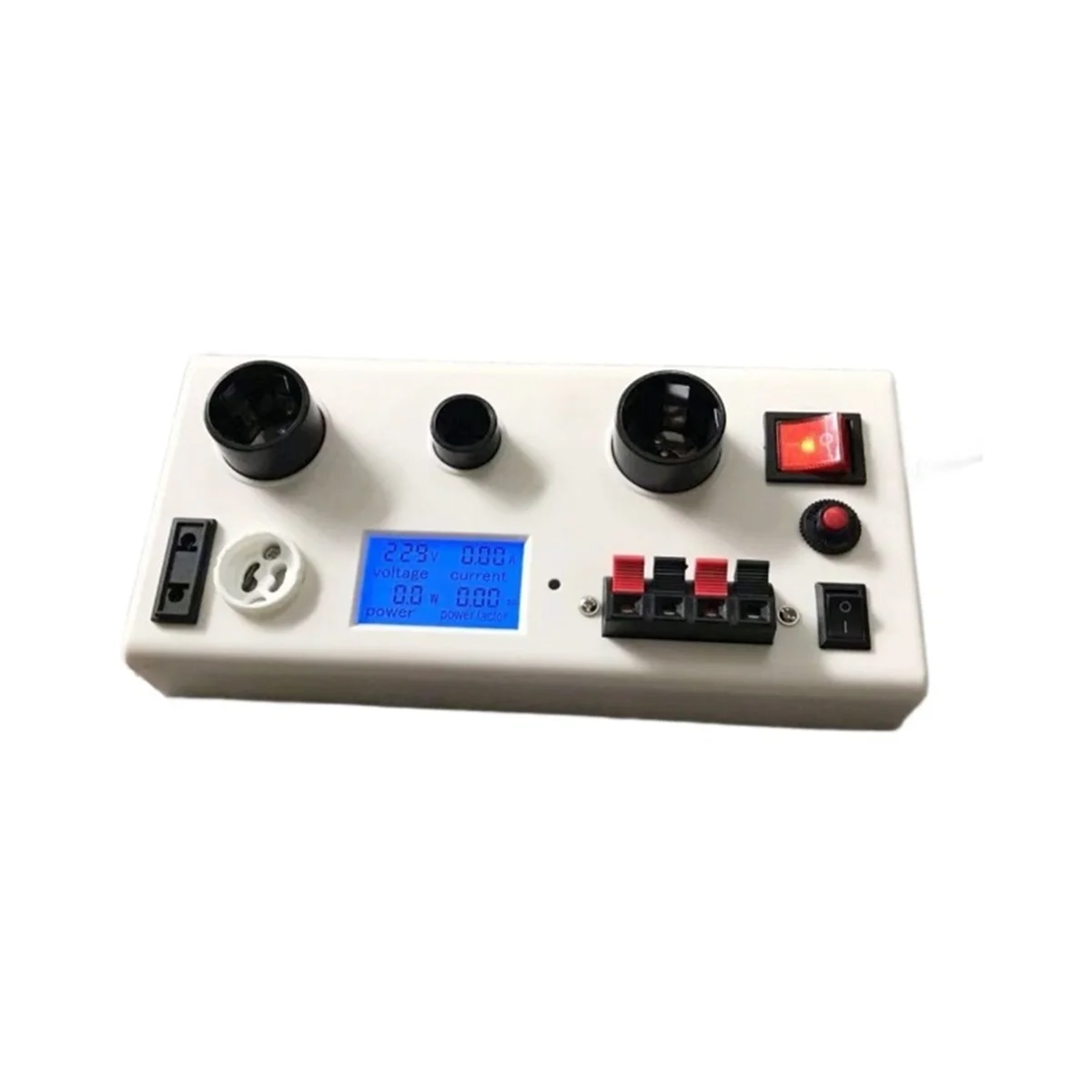 2025+ Lamp Tester Box LED Bulb Power Tester Multifunctional Current Voltage Power PF E27 E14 GU10 Bulb Socket Tester EU Plug