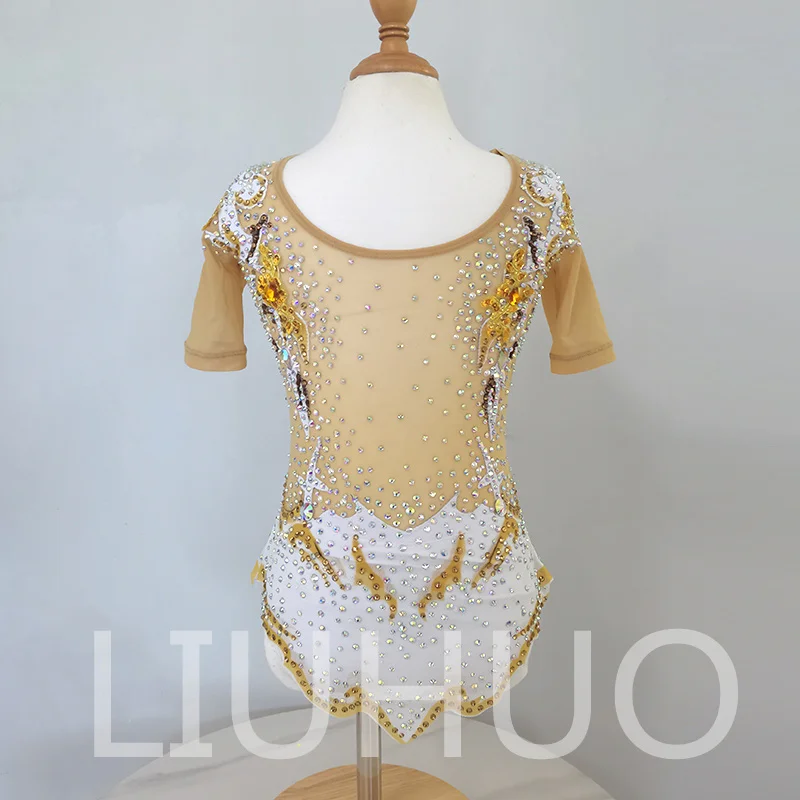 LIUHUO Rhythmic Gymnastics Leotard Competitive Cheerleading Performance For Children