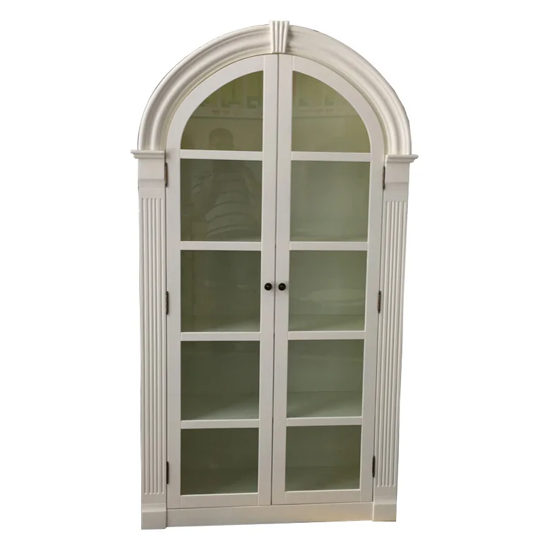 

American style, solid wood, bookcase, light luxury, floor, small bookshelf, decoration