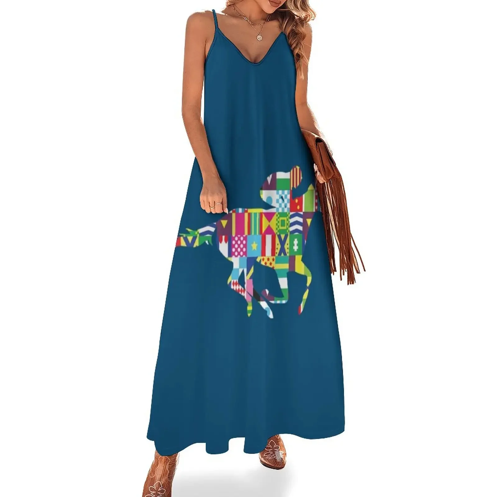 Kentucky derby kentucky derby(6) Sleeveless Dress women's fashion dresses Woman dresses Dress