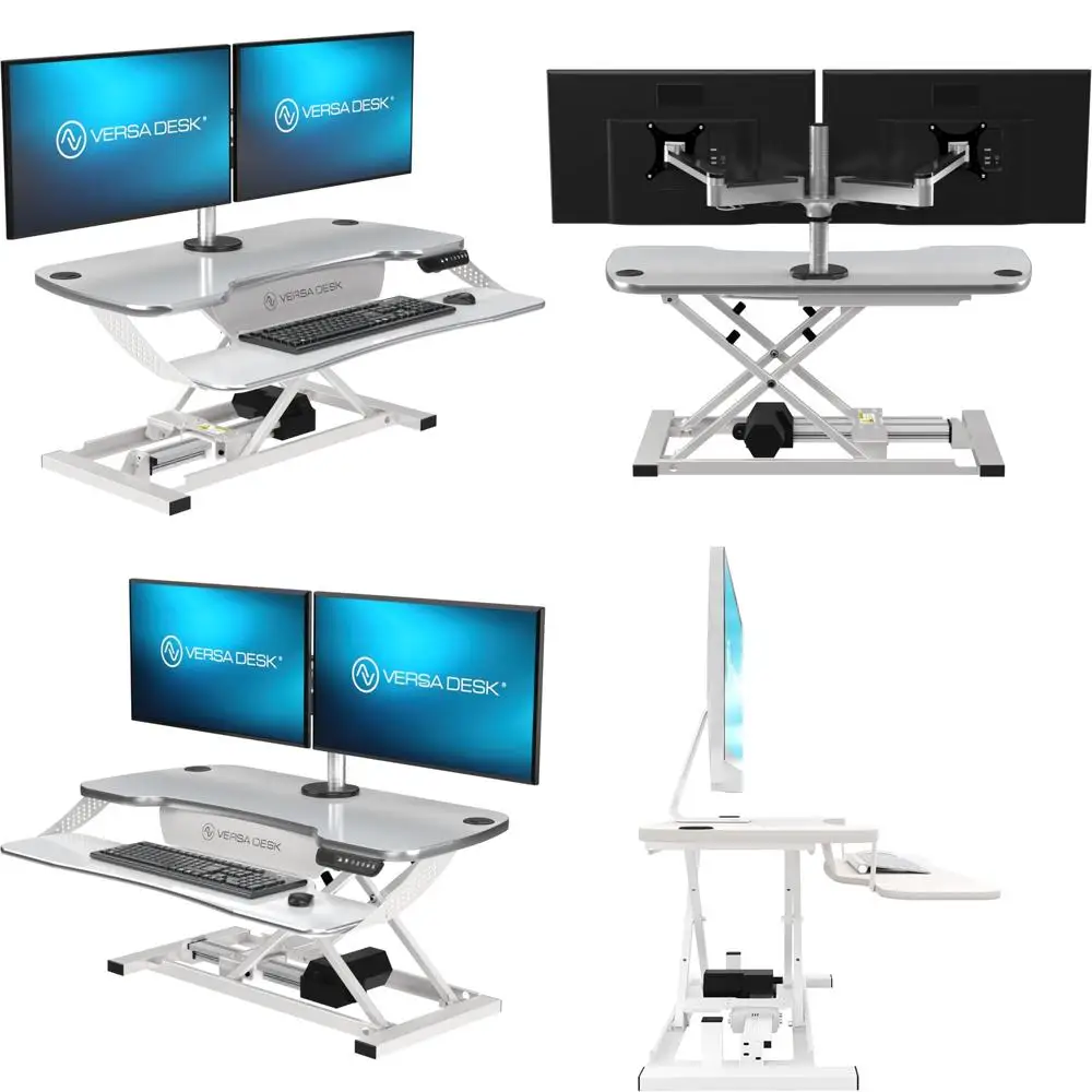 

App-Controlled Electric Standing Desk Converter, 36 x 24, USB Charging, Raises Up to 20