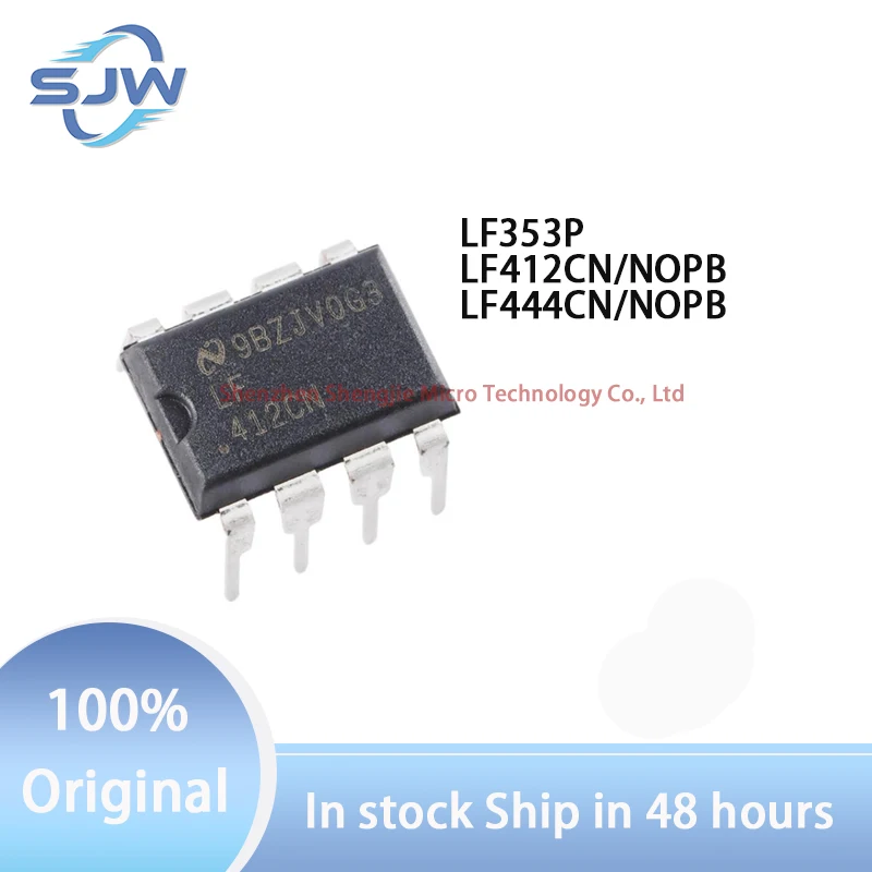 LF353P LF412CN LF444CN straight cutting encapsulation DIP-8 DIP14 FET input operational amplifier chip