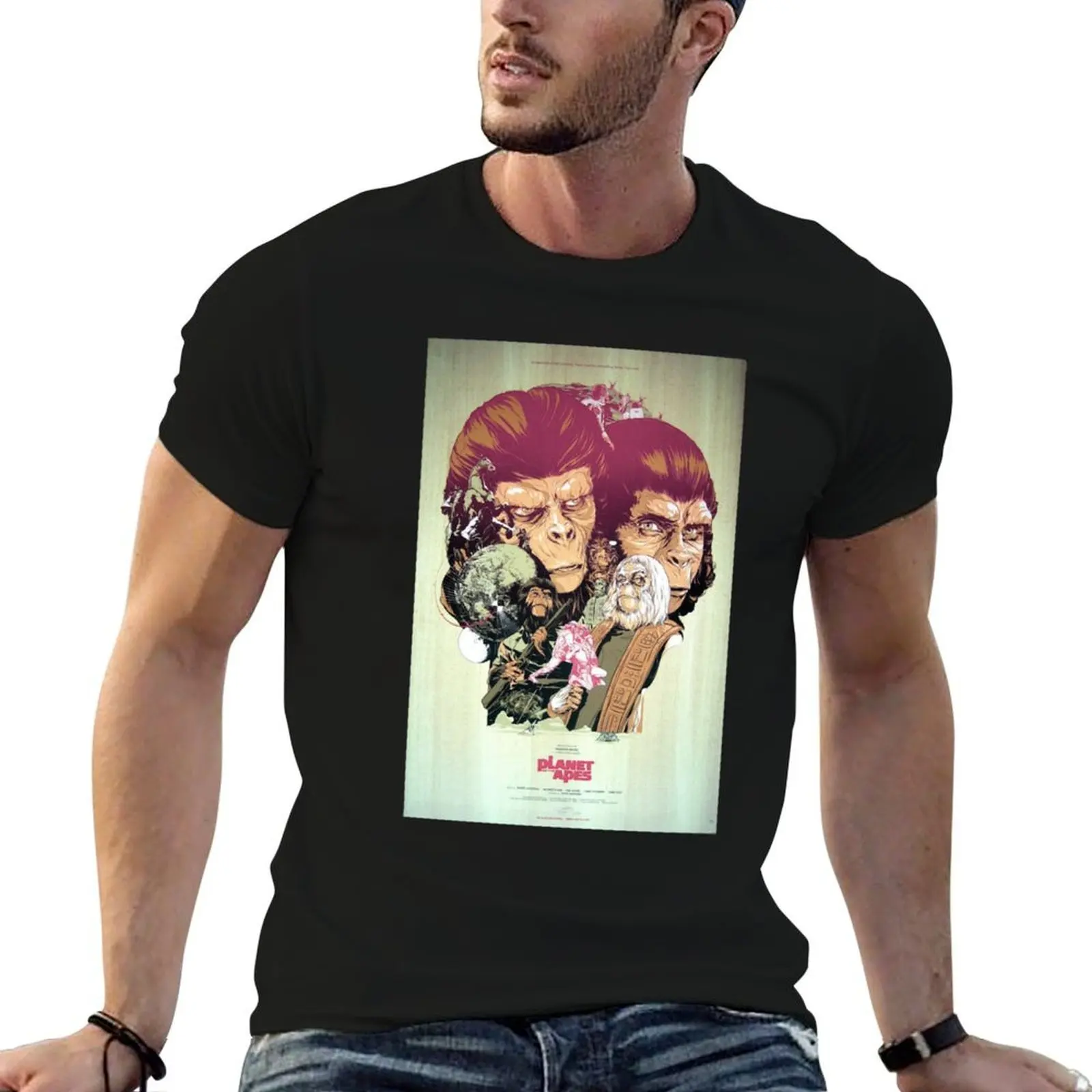 Planet of the Apes T-Shirt man t shirt graphic cotton t shirts man 100% t shirt man designer T-shirt