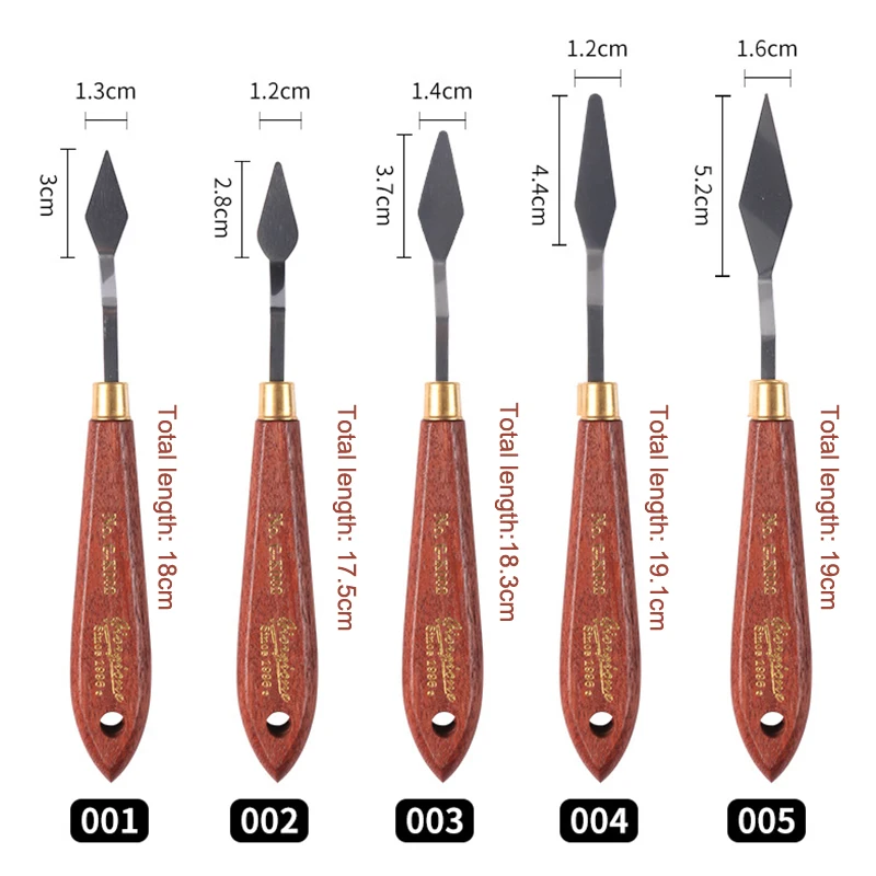 Künstler Spatel Palette Messer, Malerei Messer Set Malerei Mischen Schaber Edelstahl Palette Messer Malerei Kunst Spachtel