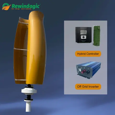 고출력 저속 수직 축 풍력 터빈, 오프 그리드 48V 그리드 연결 자유 10000W 20000W, 10KW, 20KW, 12V, 24V, 48V Best5