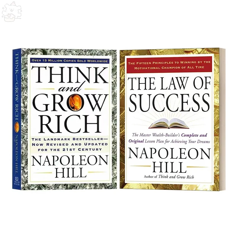 Hot Sale Hill Think And Grow Rich And The Law Of Success By Napoleon Classic Inspiration Reading Books For Adult