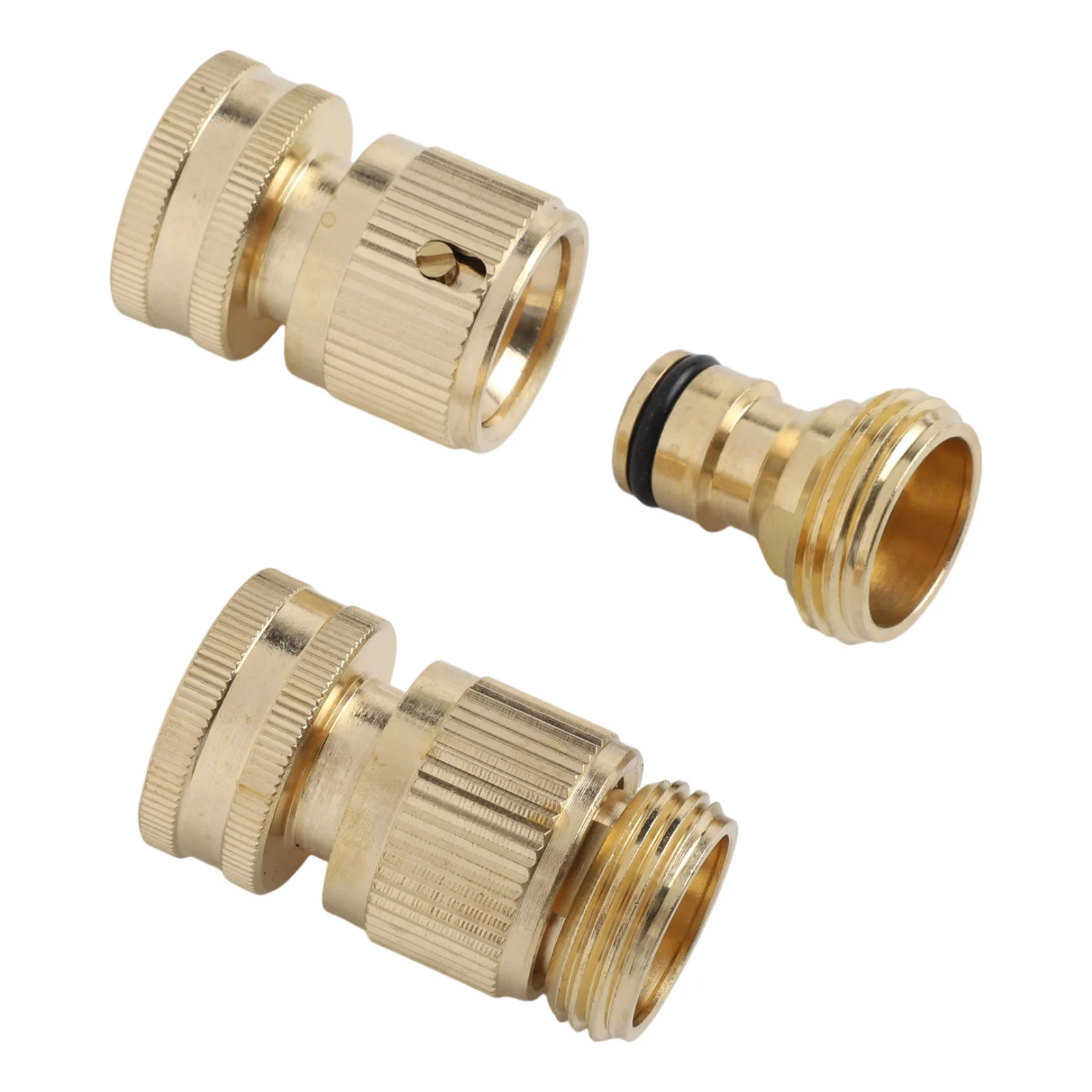 

8 Set 3/4'' Brass Hose Quick Connector Water Hose Fitting Copper Thread Tap Coupling Garden Watering Adapter