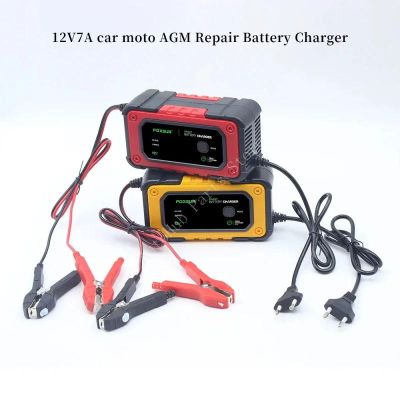 

Умное зарядное устройство 12 В 7 А, автомобильное зарядное устройство для ремонта AGM, десульфатор