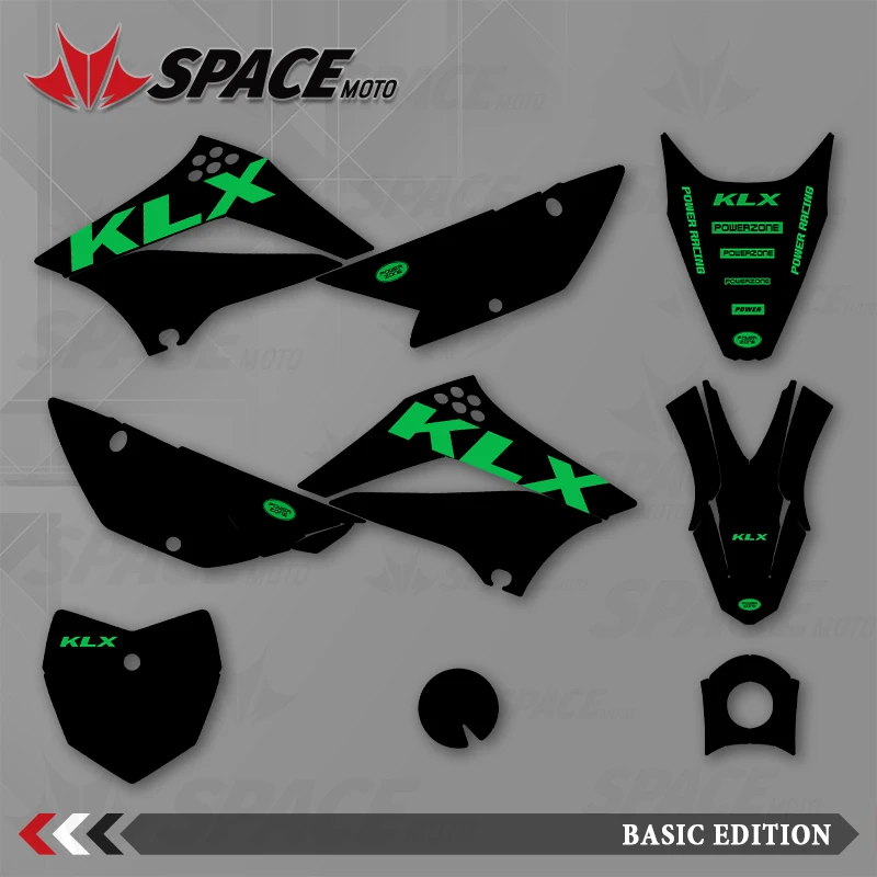 

SPACE MOTO графический фон наклейки наклейки мотоцикл для KAWASAKI 10-20 KLX110