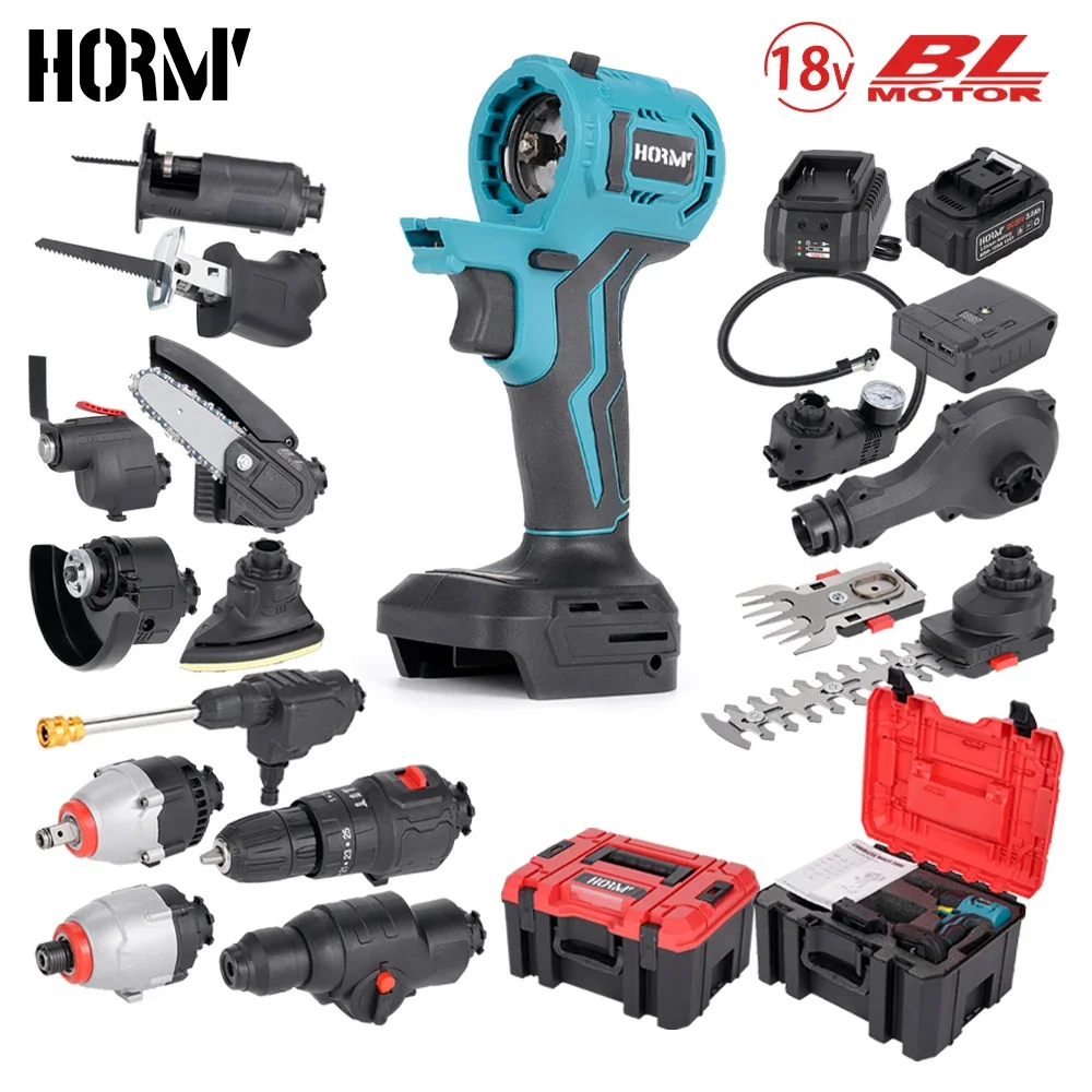 Brushless Oscillating Multi-Tool Set For Electric Drill/Wrench/Trimmer/Screwdriver Water Gun Jig Saw For Makita Battery