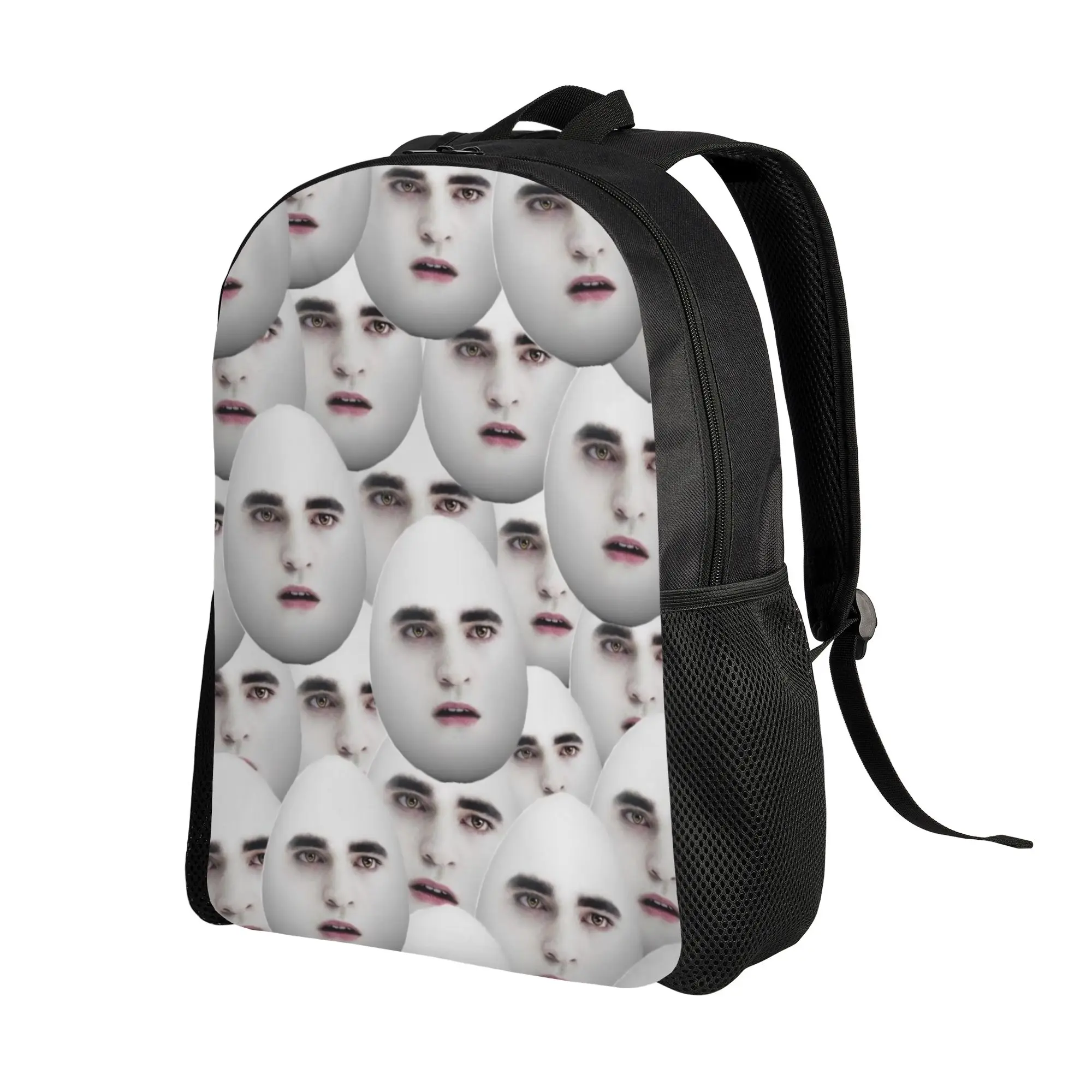 Funny Eggward Meme  Fashion Backpack Gift High School Business Twilight Edward Cullen Daypack for Men Women Laptop Shoulder Bag