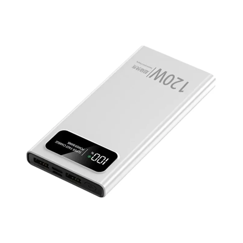 10000/20000mAh Power Bank 120W Super Fast Charger Large Capacity Mobile Power Portable External Battery For iPhone For Samsung