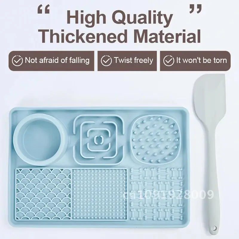 

for Licking Pad Silicone Pet, Anti Slip Placemat, Slow Lick Training Relief, Supplies Mat, Dog Mats, Feeding Anxiety Eating