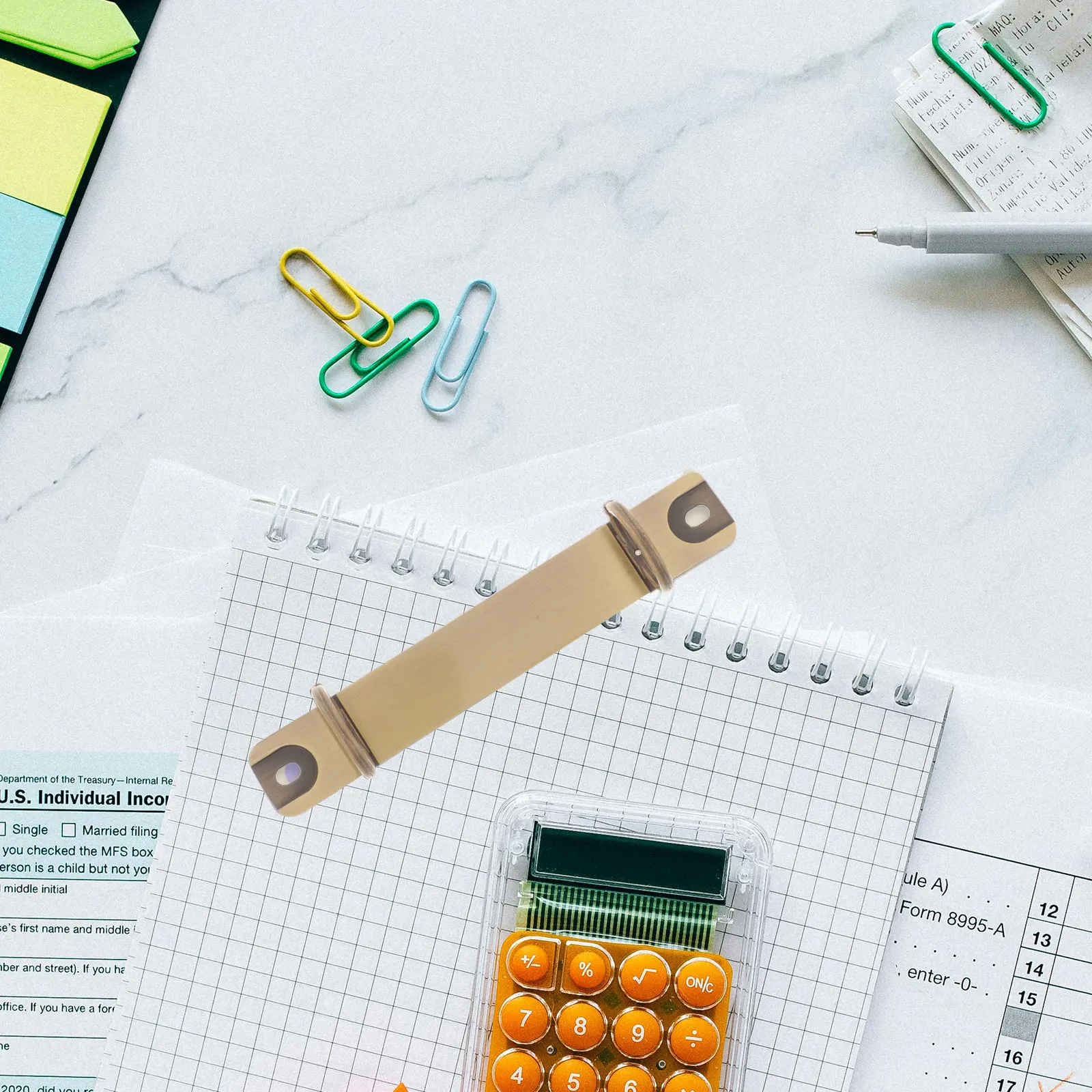 Loose-leaf Binder Metal Book Rings 2 Ring 2 Ring Binder Mechanism Mechanism Spine Fasteners Notebook Planner Stationery