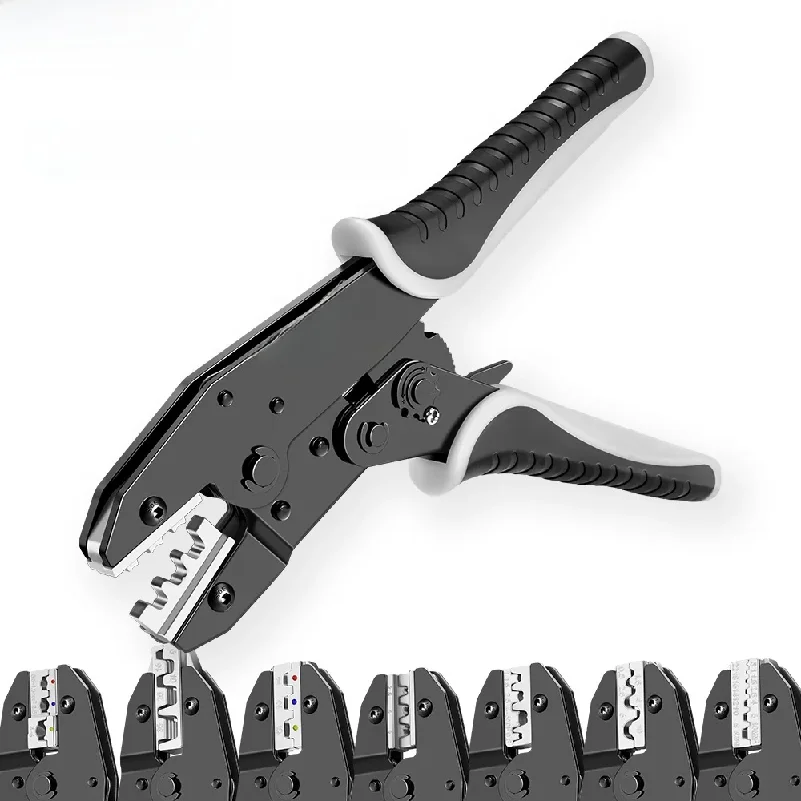 

9 inches Ratcheting Wire Crimper Pliers 03B/10N/10WF/35WF/2546B/03J/125 Connectors Multi-functional Hand Crimping Tool