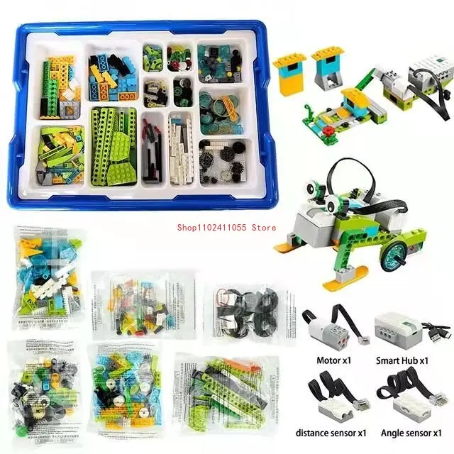 New Technical Parts Wedo 3.0 Robotics Construction Set Building Blocks Compatible with 45300 We-Do 2.0 Educational Diy Toys