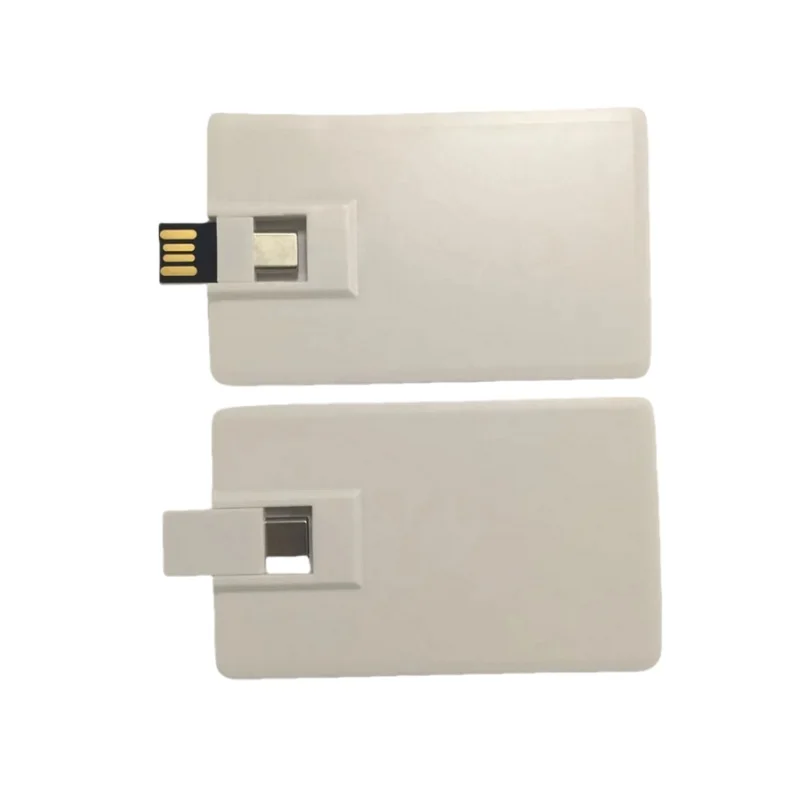 Custom Logo Credit Card USB Flash Drive 4GB drive 2 In1 Type-C Usb Flash Drive For Smart Phones Computer Laptop Car Memory Stick