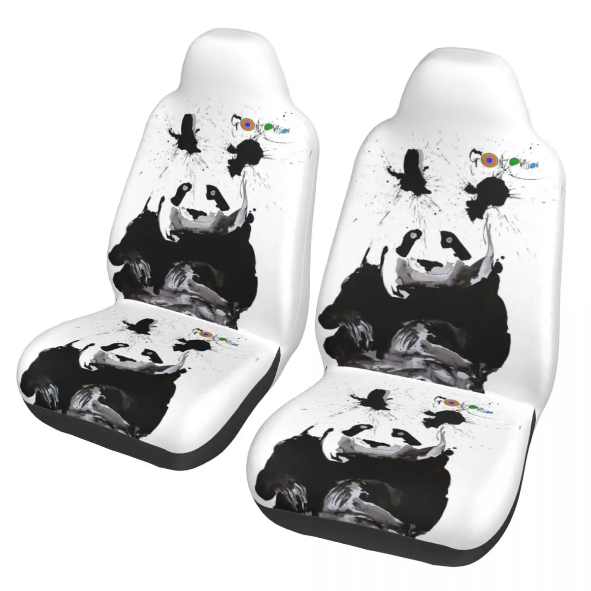 

Ralph Steadman's Anda Panda 2 Front Car Seat Covers for Cars Auto SUV Universal Protector Accessories