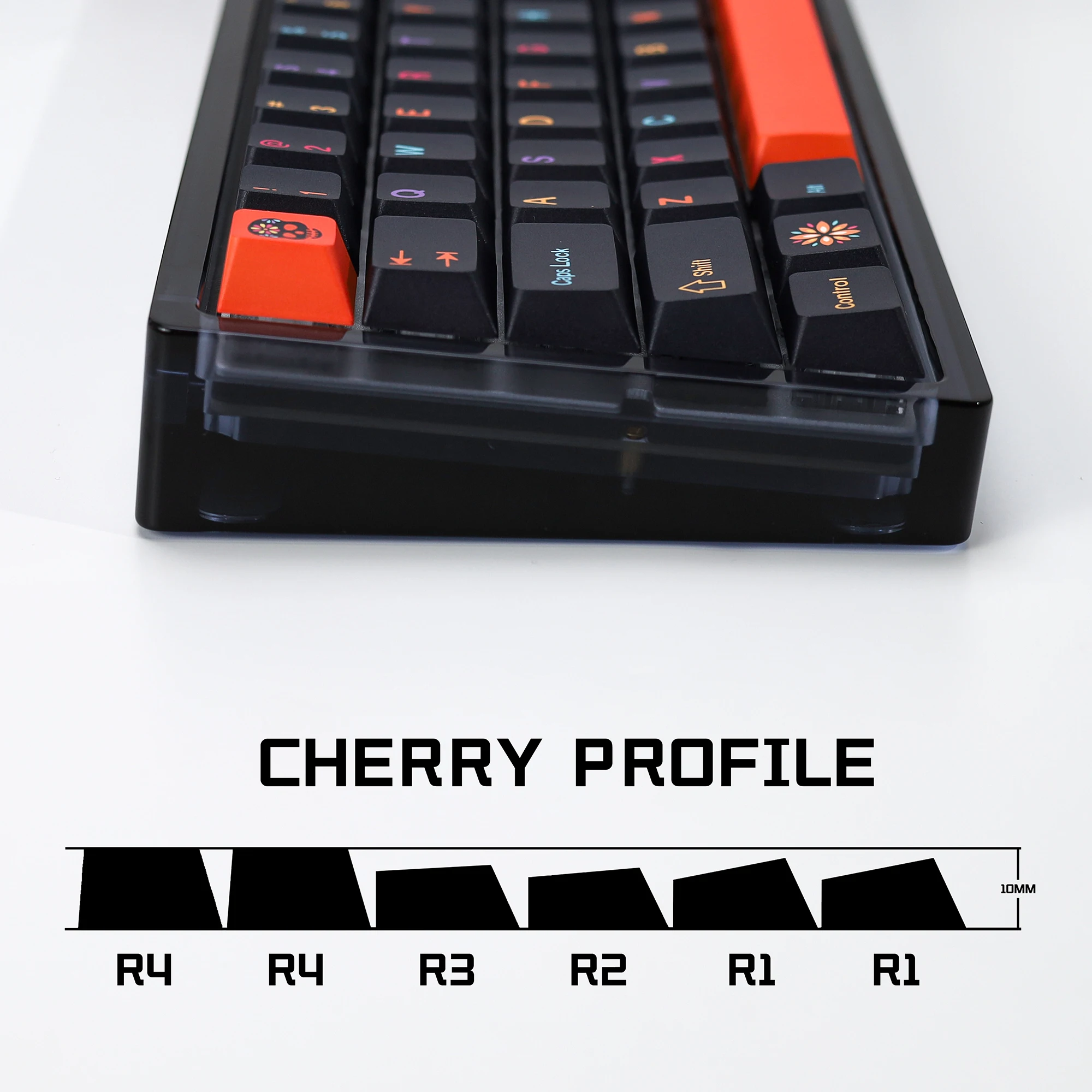Kbdiy gmk mictlan 143 teclas pbt keycap hangul corante-sub cereja perfil alice iso 7u keycaps para aula 60 teclado mecânico jogos
