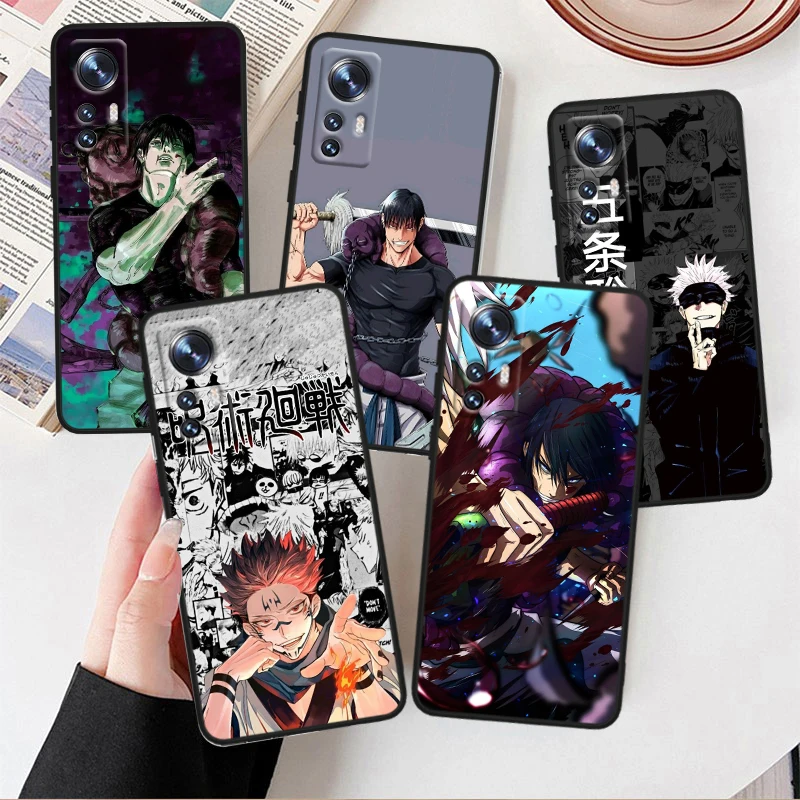 J-ujutsu K-aisens F-ushiguro Toji For Xiaomi Mi Note 10T 10S 10 9T 9 SE 8 CC9E A3 5G Lite Pro Soft Silicone Black Phone Case